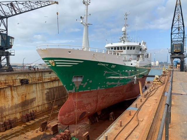 25/03/2021: M/V Antarctic in dry dock